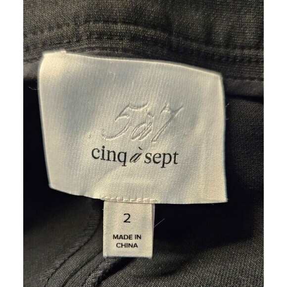 Clinq a Sept Onyx Ruffle Crop Pants Size 2 - Picture 11 of 11